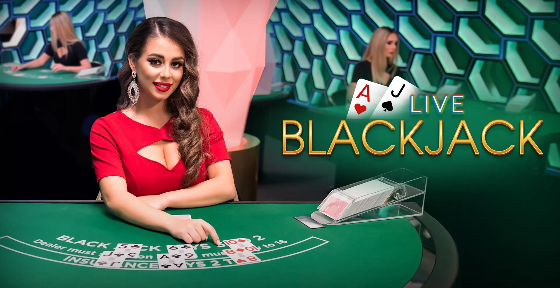 Live Blackjack casino table
