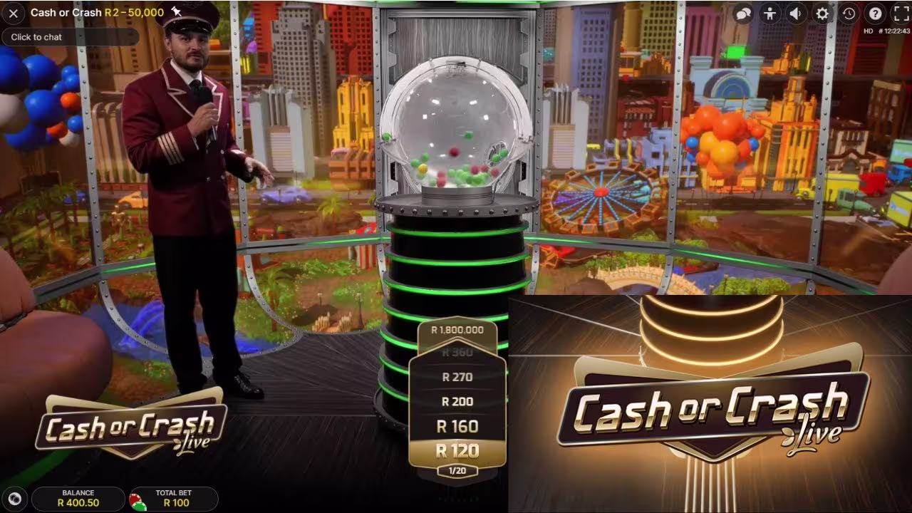 Cash or Crash live casino game