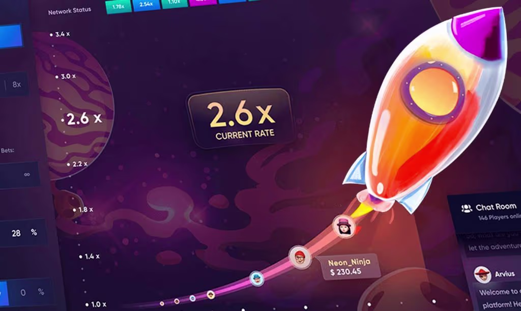 Crash instant casino game
